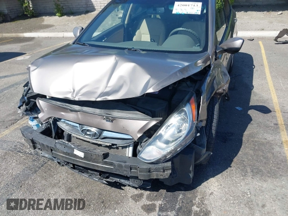 2013 Hyundai Accent GLS with VIN KMHCU4AE3DU314187, listed as a IAAI auction lot 42001713 with 99,845 mi miles. Bid and sale history available at carsss.com. Image 18.