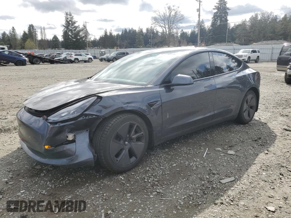 2021 Tesla Model 3 Standard Range Plus with VIN 5YJ3E1EA3MF017744, listed as a Copart auction lot 51513405 with 96,912 mi miles and Salvage Title. Bid and sale history available at carsss.com. Image 1.