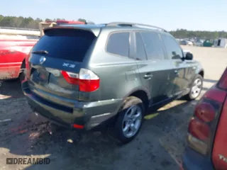 2007 BMW X3 3.0si with VIN WBXPC93487WF24308, listed as a IAAI auction lot 41462964 with 166,579 mi miles. Bid and sale history available at carsss.com. Image 4.