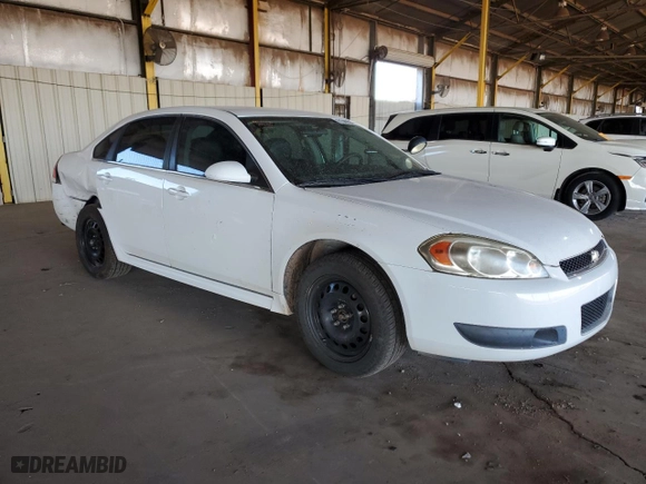2013 Chevrolet Impala Police with VIN 2G1WD5E30D1256723, listed as a Copart auction lot 81389584 with 103,990 mi miles and Salvage Title. Bid and sale history available at carsss.com. Image 4.
