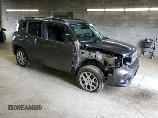 2020 Jeep Renegade Latitude with VIN ZACNJBBB9LPL18157, listed as a Copart auction lot 56581795 with 37,282 mi miles and Salvage title. Bid and sale history available at DreamBid. Image 4.