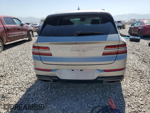 2023 Genesis GV80 with VIN KMUHBDSB0PU122540, listed as a Copart auction lot 60900355 with 11,892 mi miles and Salvage title. Bid and sale history available at DreamBid. Image 6.