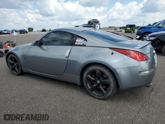 2005 Nissan 350Z with VIN JN1AZ34D65M610383, listed as a Copart auction lot 63184204 with 66,806 mi miles and Salvage Title. Bid and sale history available at DreamBid. Image 2.