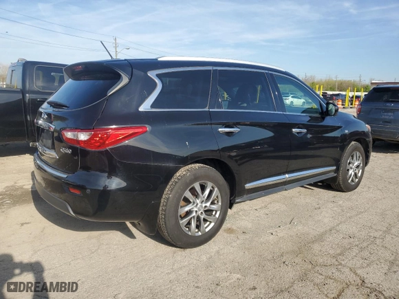 2015 Infiniti QX60 with VIN 5N1AL0MM8FC554107, listed as a Copart auction lot 54019335 with 116,968 mi miles and Clean Title. Bid and sale history available at carsss.com. Image 3.
