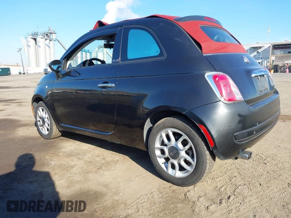2012 FIAT 500 Pop with VIN 3C3CFFDRXCT280559, listed as a IAAI auction lot 42078063 with 60,922 mi miles. Bid and sale history available at carsss.com. Image 3.