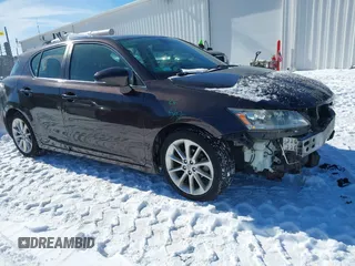 2011 Lexus CT 200h with VIN JTHKD5BH3B2005213, listed as a IAAI auction lot 41608399 with 220,219 mi miles. Bid and sale history available at carsss.com. Image 1.
