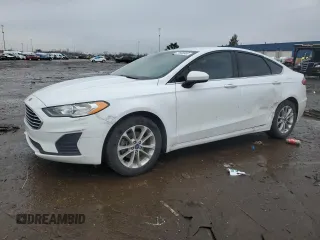 2020 Ford Fusion SE with VIN 3FA6P0HD9LR263756, listed as a Copart auction lot 47646955 with 59,130 mi miles and Salvage Title. Bid and sale history available at carsss.com. Image 1.