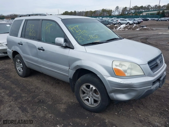 2003 Honda Pilot EX with VIN 2HKYF18513H600959, listed as a IAAI auction lot 41600484 with 999,999 mi miles. Bid and sale history available at carsss.com. Image 1.