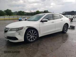 2015 Acura TLX Technology with VIN 19UUB2F52FA001052, listed as a Copart auction lot 62917265 with 219,722 mi miles and Salvage title. Bid and sale history available at DreamBid. Image 1.