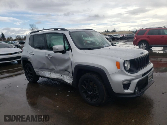 2020 Jeep Renegade Altitude with VIN ZACNJAB12LPK99579, listed as a Copart auction lot 43833865 with 25,059 mi miles and Salvage title. Bid and sale history available at DreamBid. Image 4.