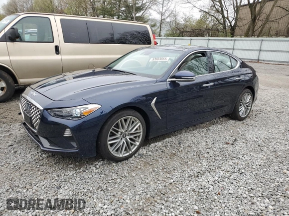 2021 Genesis G70 2.0T z VIN KMTG34LA5MU075357, wystawiony jako Copart lot #52603054 z przebiegiem 23 112 mil mil oraz Szkoda całkowita • Salvage title. Historia ofert i sprzedaży dostępna na DreamBid. Obrazek 1.