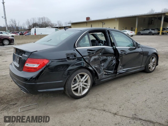 2013 Mercedes-Benz C 300 Sport with VIN WDDGF8AB0DR283941, listed as a Copart auction lot 52590685 with 55,016 mi miles and Salvage Title. Bid and sale history available at DreamBid. Image 3.