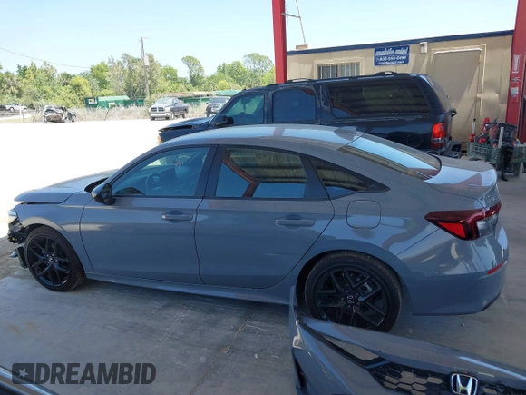 2025 Honda Civic Sport with VIN 2HGFE2F54SH542602, listed as a IAAI auction lot 42068927 with 7,110 mi miles and . Bid and sale history available at DreamBid. Image 15.