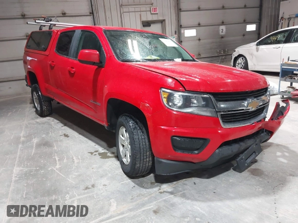 2019 Chevrolet Colorado 4WD Work Truck with VIN 1GCGTBEN8K1103282, listed as a IAAI auction lot 41987868 with 212,781 mi miles. Bid and sale history available at carsss.com. Image 1.