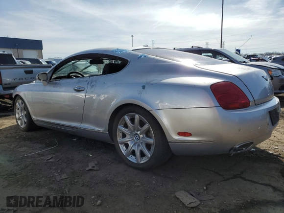 2005 Bentley Continental GT GT z VIN SCBCR63W25C026291, wystawiony jako Copart lot #50234235 z przebiegiem Nie podano mil oraz Szkoda całkowita • Salvage title. Historia ofert i sprzedaży dostępna na DreamBid. Obrazek 2.