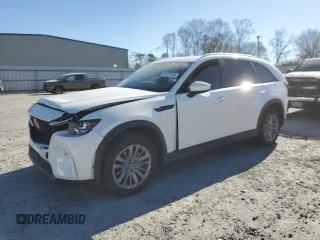 2024 Mazda CX-90 3.3 Turbo Preferred with VIN JM3KKBHD2R1177928, listed as a Copart auction lot 41477185 with 9,800 mi miles and Salvage Title. Bid and sale history available at carsss.com. Image 1.