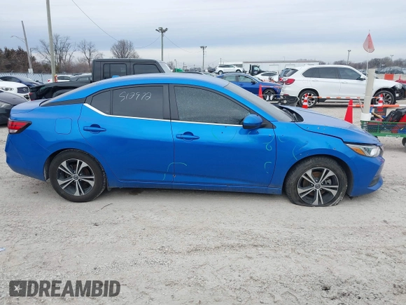 2021 Nissan Sentra SV with VIN 3N1AB8CV3MY235916, listed as a IAAI auction lot 41511614 with 73,079 mi miles and . Bid and sale history available at DreamBid. Image 13.