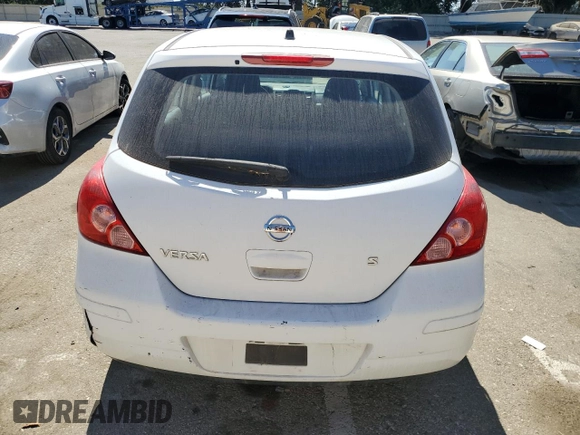 2007 Nissan Versa 1.8 S with VIN 3N1BC13E57L439319, listed as a Copart auction lot 72720894 with 103,738 mi miles and Salvage Title. Bid and sale history available at carsss.com. Image 6.