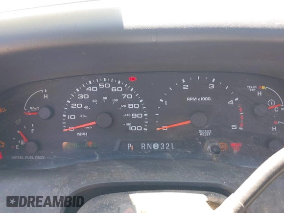 2004 Ford Super Duty F-250 XL with VIN 1FTNX21PX4EA25232, listed as a IAAI auction lot 39570173 with 246,165 mi miles. Bid and sale history available at carsss.com. Image 7.