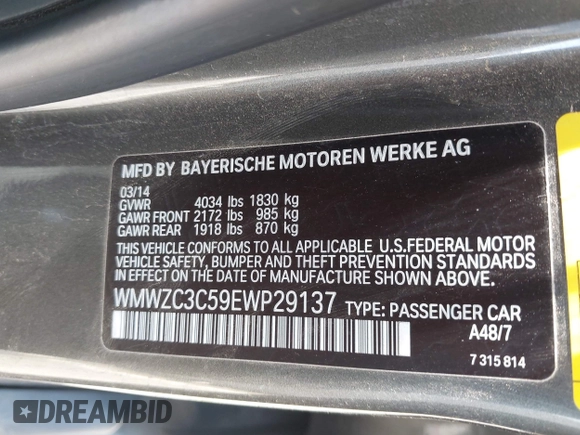 2014 MINI Countryman S with VIN WMWZC3C59EWP29137, listed as a IAAI auction lot 42661922 with 128,064 mi miles and . Bid and sale history available at DreamBid. Image 9.