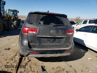 2018 Kia Sedona SX-L with VIN KNDME5C16J6396714, listed as a Copart auction lot 81565164 with 73,400 mi miles and Salvage Title. Bid and sale history available at carsss.com. Image 6.
