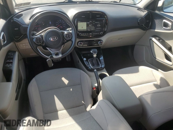 2020 Kia Soul EX with VIN KNDJ33AU2L7702105, listed as a Copart auction lot 50078615 with 83,852 mi miles and Salvage Title. Bid and sale history available at carsss.com. Image 8.