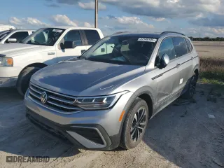 2024 Volkswagen Tiguan S with VIN 3VVRB7AX1RM119905, listed as a Copart auction lot 47146195 with 0 mi miles and Non Repairable. Bid and sale history available at carsss.com. Image 1.