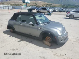 2006 MINI Convertible S with VIN WMWRH33526TL93755, listed as a Copart auction lot 57830835 with Not provided miles and Clean title. Bid and sale history available at DreamBid. Image 4.