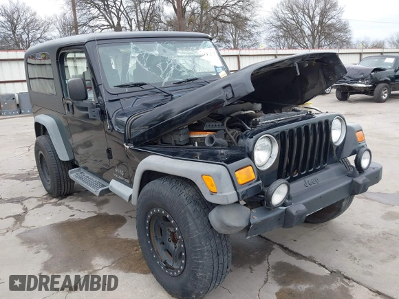 2004 Jeep Wrangler Sport with VIN 1J4FA49S64P794559, listed as a IAAI auction lot 41644201 with 107,445 mi miles. Bid and sale history available at carsss.com. Image 1.