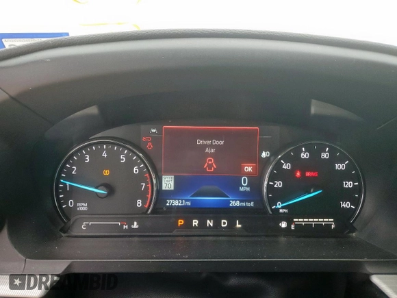 2023 Ford Explorer XLT with VIN 1FMSK7DH9PGA46662, listed as a Copart auction lot 59389215 with 27,382 mi miles and Salvage title. Bid and sale history available at DreamBid. Image 9.