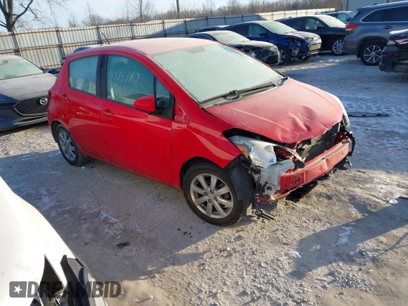 2015 Toyota Yaris L with VIN VNKKTUD34FA036246, listed as a IAAI auction lot 41375780 with 88,929 mi miles. Bid and sale history available at carsss.com. Image 1.