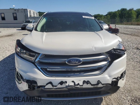 2015 Ford Edge Titanium z VIN 2FMTK4K84FBB64176, wystawiony jako Copart lot #57729005 z przebiegiem 50 654 mil mil oraz Szkoda całkowita • Salvage title. Historia ofert i sprzedaży dostępna na DreamBid. Obrazek 5.