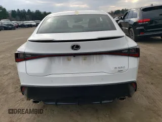 2023 Lexus IS with VIN JTHGZ1E20P5031121, listed as a Copart auction lot 50130225 with 7,685 mi miles and Salvage Title. Bid and sale history available at carsss.com. Image 6.