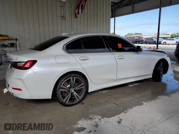 2024 BMW 3 Series 330i with VIN 3MW69FF01R8E43199, listed as a Copart auction lot 87929355 with 0 mi miles and Salvage Title. Bid and sale history available at carsss.com. Image 3.