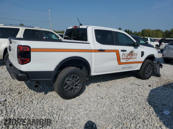 2024 Ford Ranger XLT with VIN 1FTER4HH4RLE03987, listed as a Copart auction lot 71187974 with 5,420 mi miles and Salvage Title. Bid and sale history available at carsss.com. Image 3.