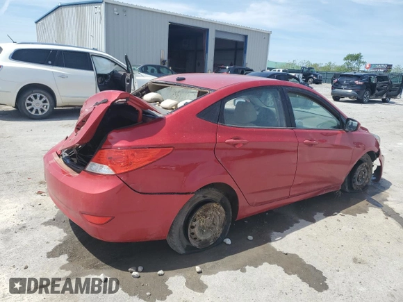 2013 Hyundai Accent GLS z VIN KMHCT4AE8DU441908, wystawiony jako Copart lot #53751375 z przebiegiem 146 721 mil mil oraz Szkoda całkowita • Salvage title. Historia ofert i sprzedaży dostępna na DreamBid. Obrazek 3.
