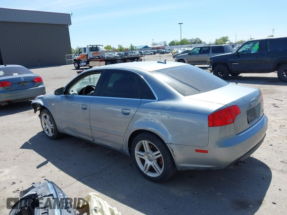 2006 Audi A4 2.0T with VIN WAUDF78E06A256549, listed as a IAAI auction lot 42072431 with 188,805 mi miles. Bid and sale history available at carsss.com. Image 3.