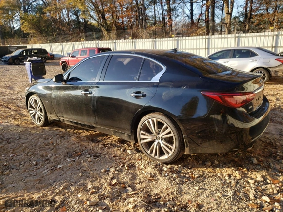 2018 Infiniti Q50 3.0t SPORT with VIN JN1EV7AR1JM444191, listed as a Copart auction lot 82993554 with NaN miles and Salvage Title. Bid and sale history available at carsss.com. Image 2.