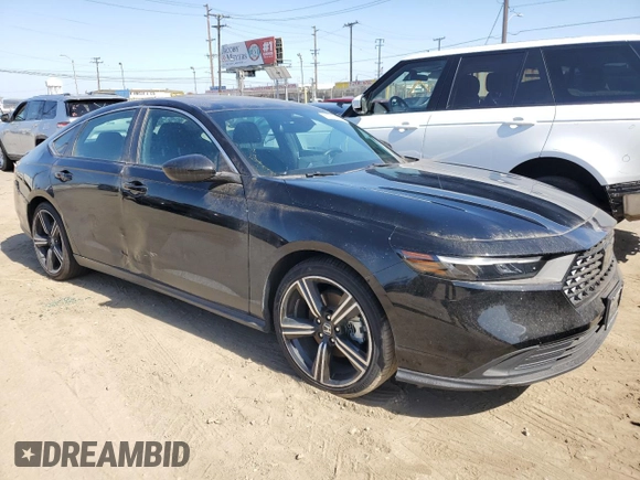 2023 Honda Accord Sport with VIN 1HGCY2F55PA002207, listed as a Copart auction lot 61575925 with 60,182 mi miles and Salvage title. Bid and sale history available at DreamBid. Image 4.