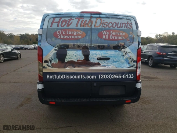 2019 Ford Transit Van with VIN 1FTYR1ZMXKKB21629, listed as a Copart auction lot 74465554 with NaN miles and Salvage Title. Bid and sale history available at carsss.com. Image 6.