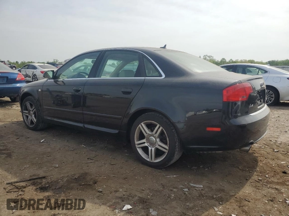 2008 Audi A4 2.0T with VIN WAUDF78E48A021736, listed as a Copart auction lot 54341175 with 184,165 mi miles and Clean Title. Bid and sale history available at carsss.com. Image 2.
