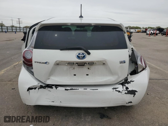 2012 Toyota Prius c One with VIN JTDKDTB34C1026797, listed as a Copart auction lot 52988655 with 155,452 mi miles and Salvage Title. Bid and sale history available at carsss.com. Image 6.