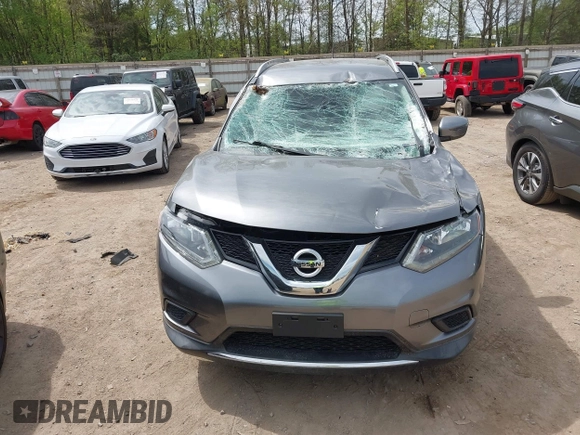 2016 Nissan Rogue SV with VIN KNMAT2MV9GP693049, listed as a IAAI auction lot 42053309 with 75,379 mi miles. Bid and sale history available at carsss.com. Image 12.