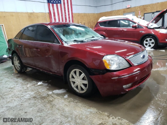 2007 Ford Five Hundred Limited with VIN 1FAFP28187G113829, listed as a Copart auction lot 43576415 with 0 mi miles and Clean Title. Bid and sale history available at carsss.com. Image 4.