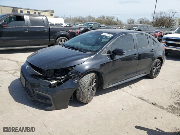 2023 Toyota Corolla SE with VIN 5YFS4MCE5PP141822, listed as a Copart auction lot 49170215 with 10,921 mi miles and Salvage Title. Bid and sale history available at carsss.com. Image 1.