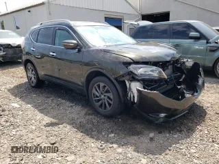 2015 Nissan Rogue SV with VIN 5N1AT2MV5FC892245, listed as a Copart auction lot 54838525 with 77,247 mi miles and Salvage Title. Bid and sale history available at DreamBid. Image 4.