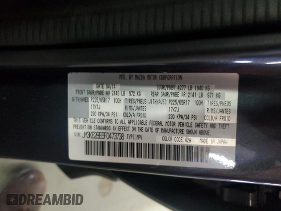 2015 Mazda CX-5 Sport z VIN JM3KE2BE6F0473738, wystawiony jako Copart lot #58718185 z przebiegiem 90 862 mil mil oraz Czysty tytuł • Clean title. Historia ofert i sprzedaży dostępna na DreamBid. Obrazek 12.
