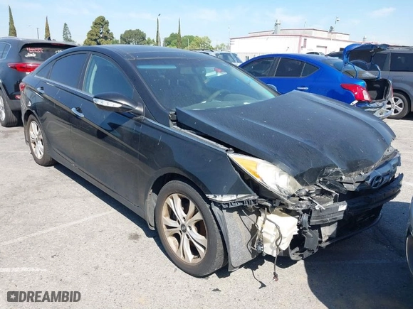2012 Hyundai Sonata 2.4L Limited PZEV with VIN 5NPEC4AC4CH456183, listed as a IAAI auction lot 42014706 with 128,484 mi miles. Bid and sale history available at carsss.com. Image 1.