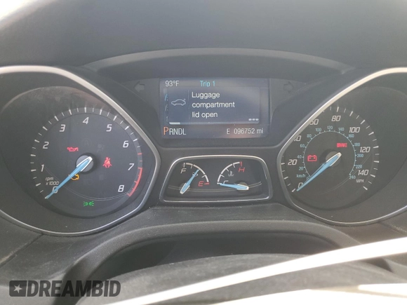 2014 Ford Focus SE with VIN 1FADP3F29EL441175, listed as a Copart auction lot 49352125 with 96,752 mi miles and Salvage Title. Bid and sale history available at carsss.com. Image 9.