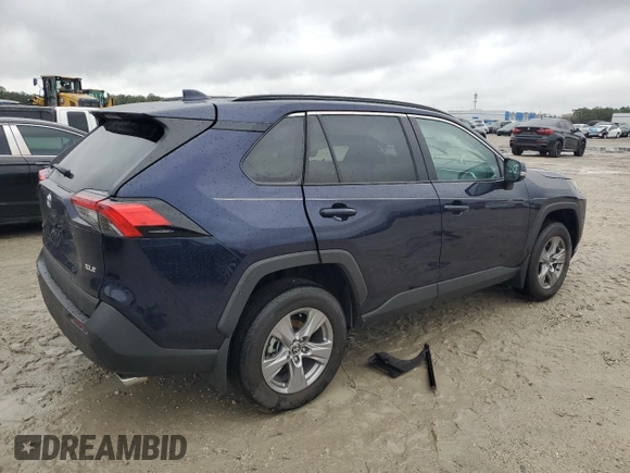 2025 Toyota RAV4 XLE with VIN 2T3W1RFV3SW371411, listed as a Copart auction lot 48371405 with 309 mi miles and Salvage Title. Bid and sale history available at carsss.com. Image 3.